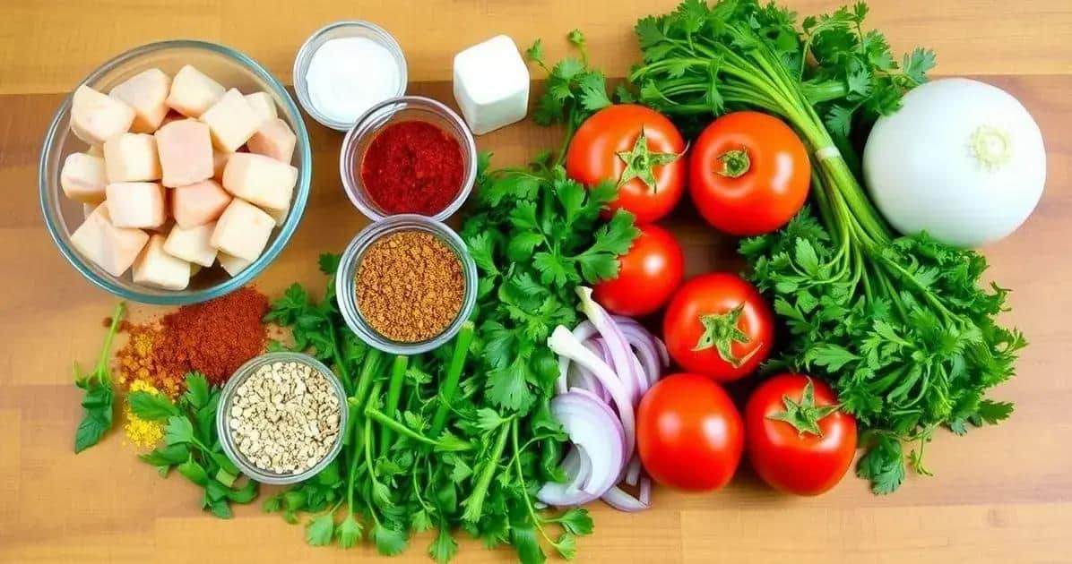 Ingredientes da Receita de Tikka Masala