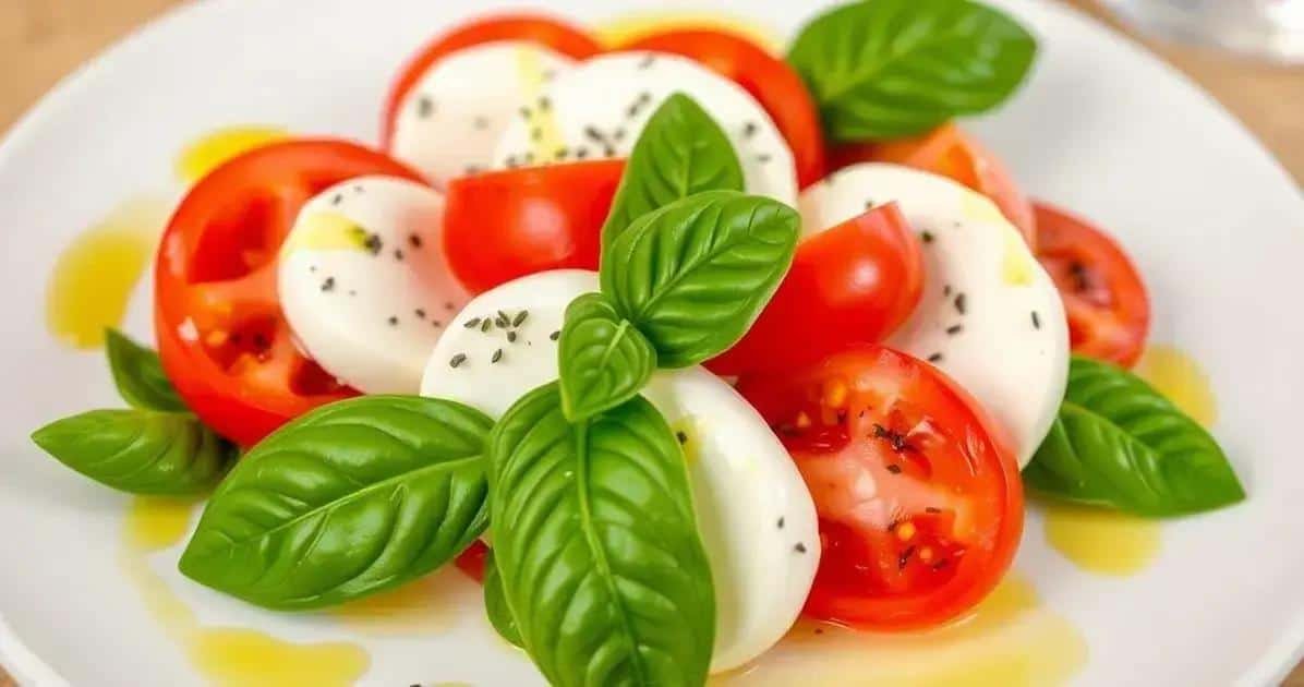 Ingredientes da Salada Caprese