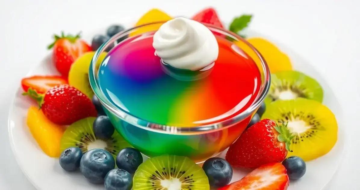 Ingredientes da Sobremesa de Gelatina com Creme