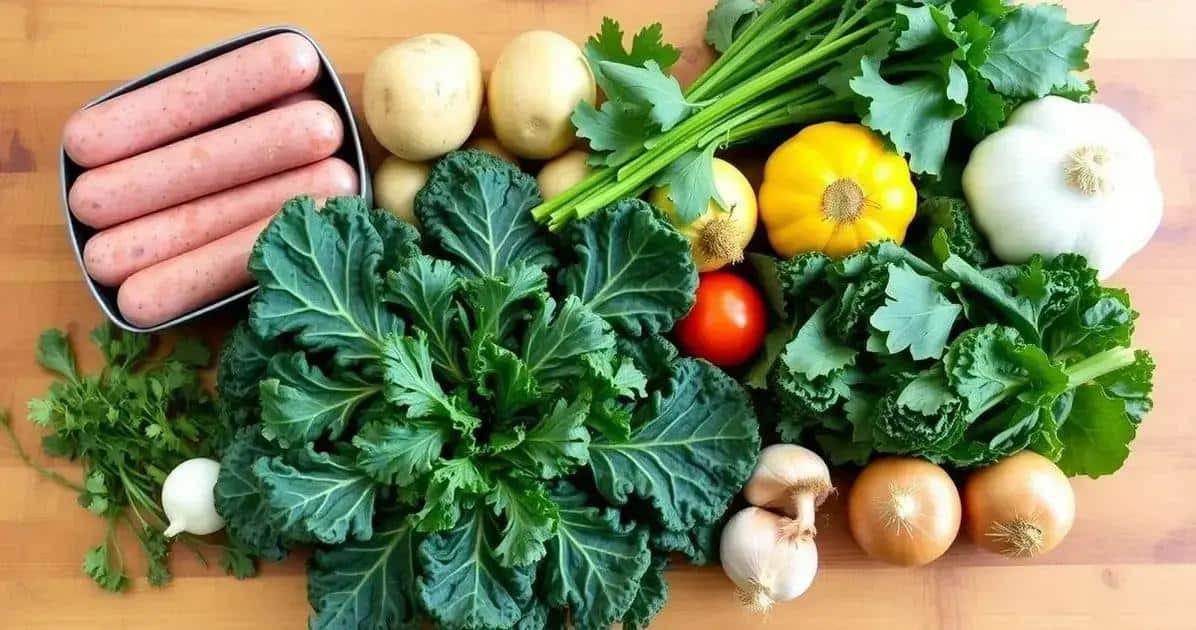 Ingredientes da Sopa Toscana