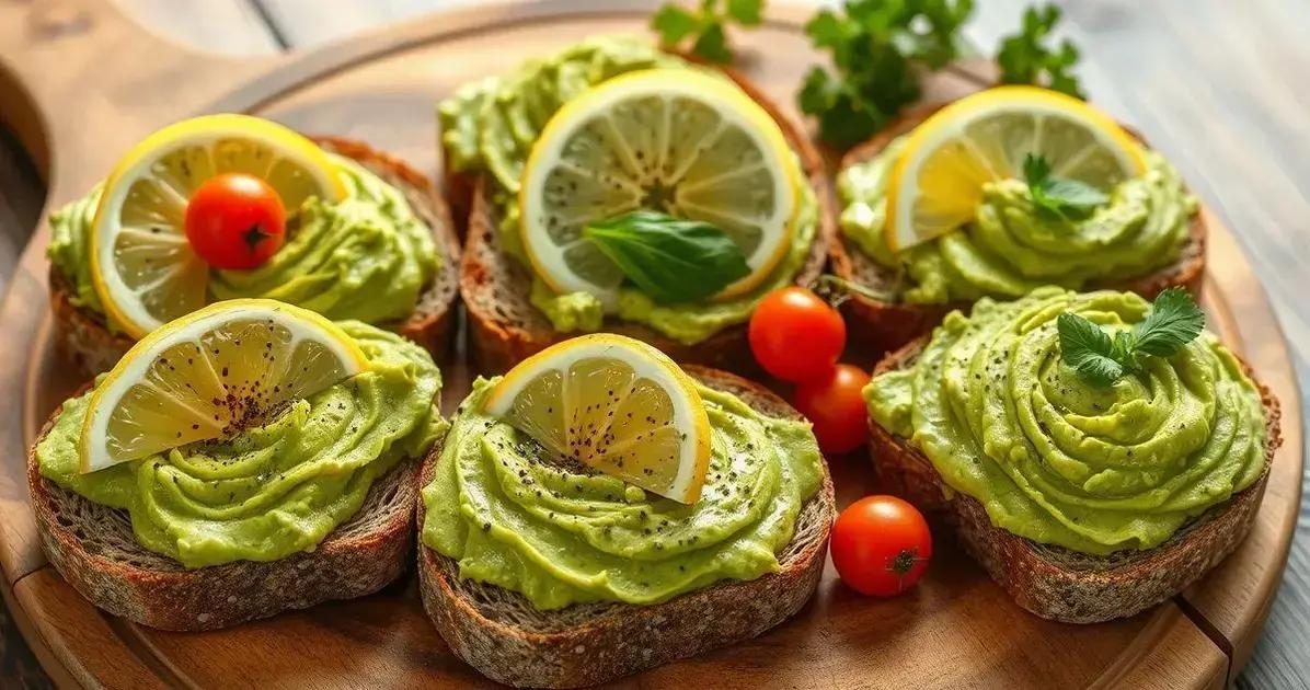 Ingredientes da Torrada Integral com Abacate