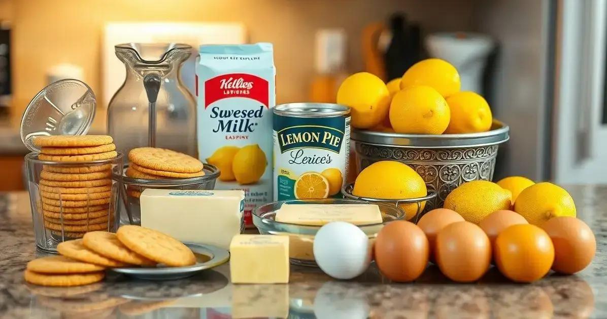 Ingredientes da Torta de Limão Fácil