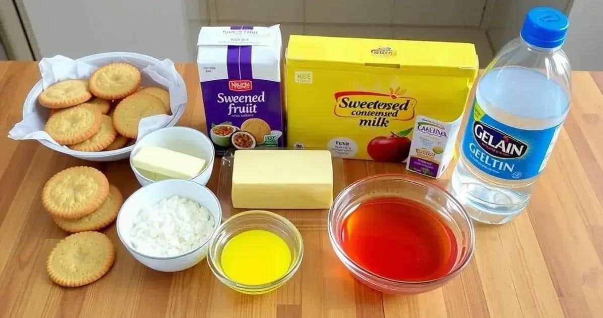 Ingredientes da Torta de Maracujá Rápida