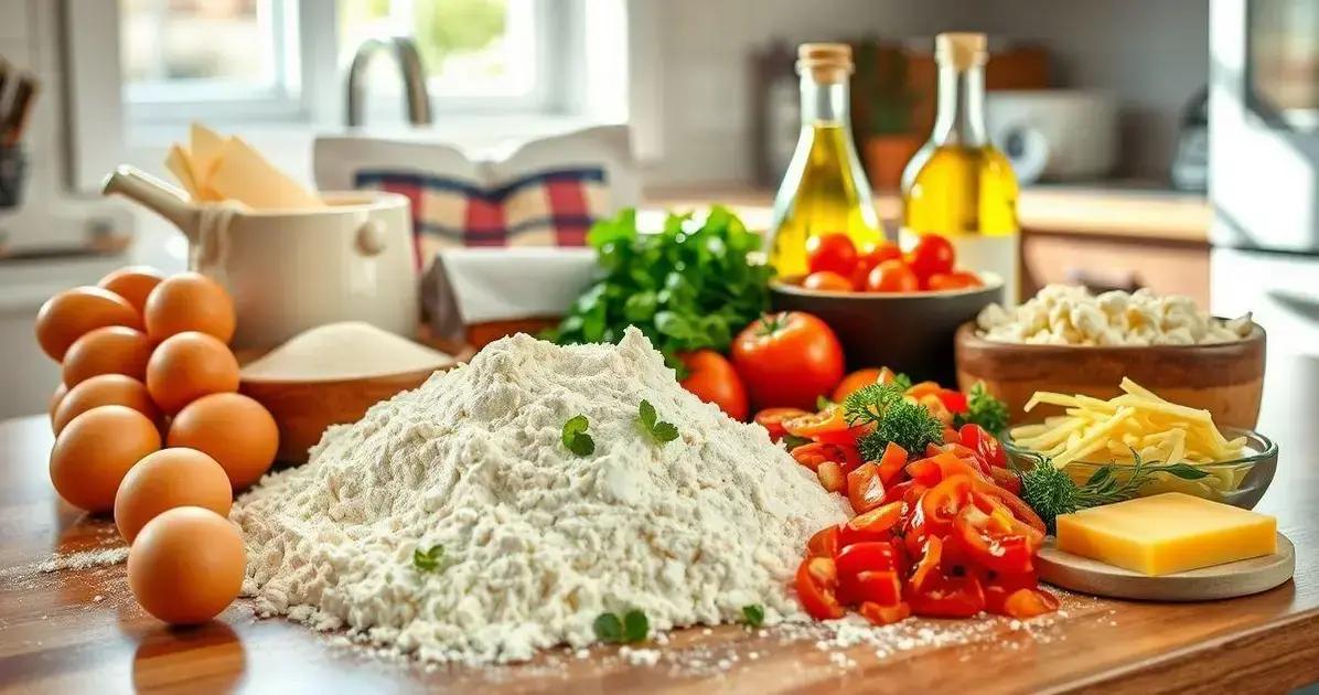 Ingredientes da Torta Salgada Rápida