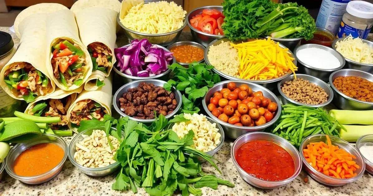 Ingredientes do Burrito