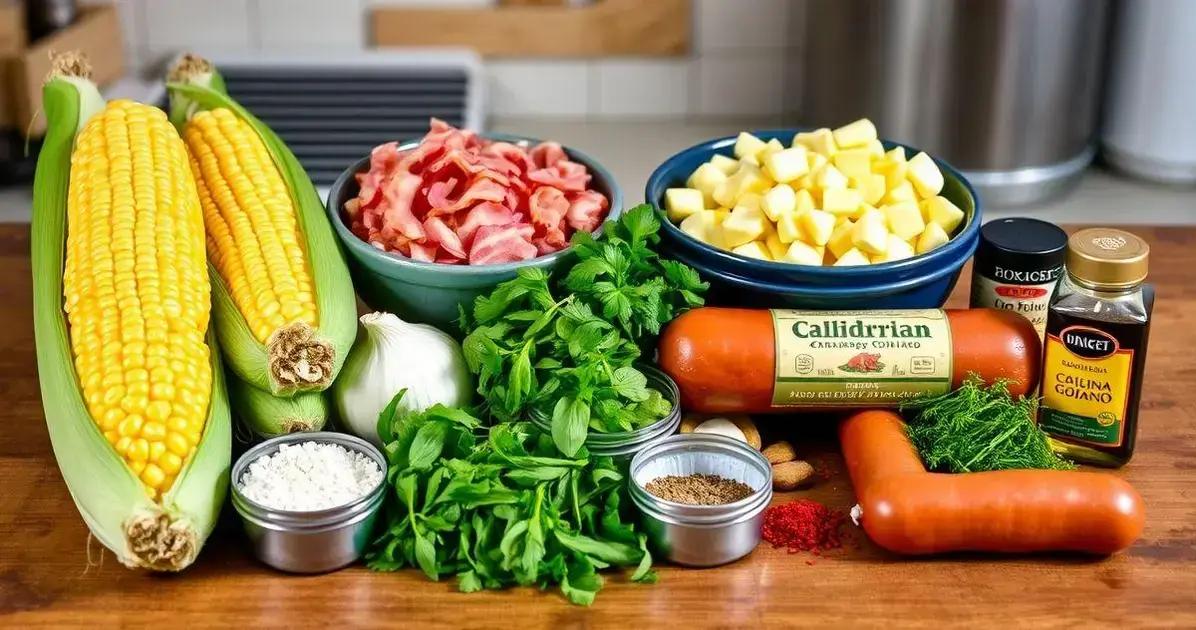 Ingredientes do Caldo Chica Doida Goiano