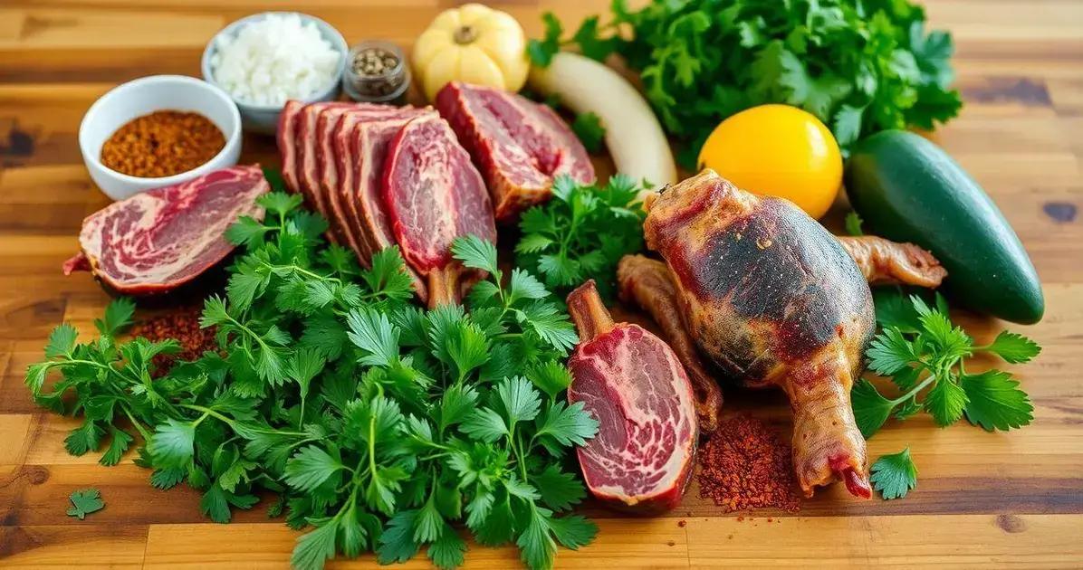 Ingredientes do Caldo de Mocotó