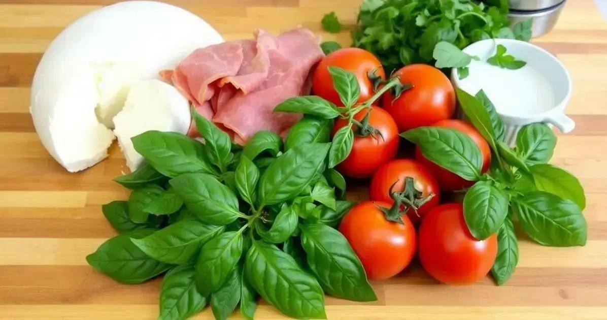 Ingredientes do Calzone Suculento