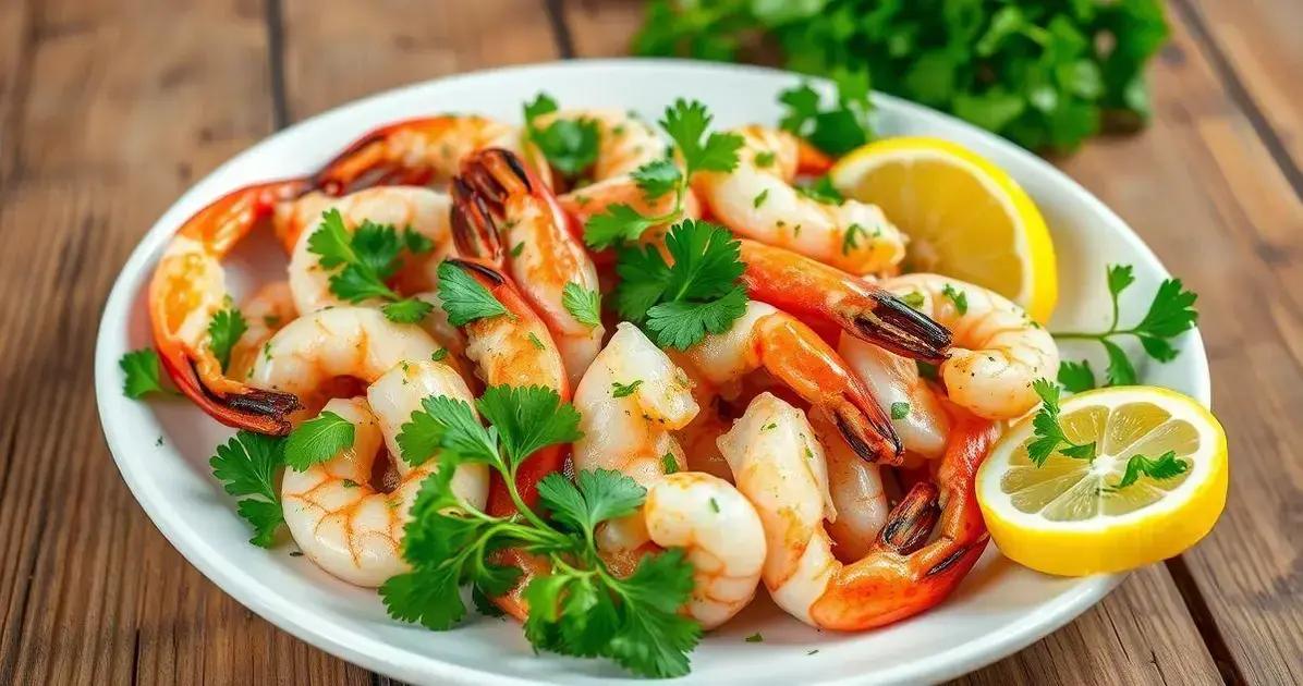 Ingredientes do Camarão ao Alho e Óleo