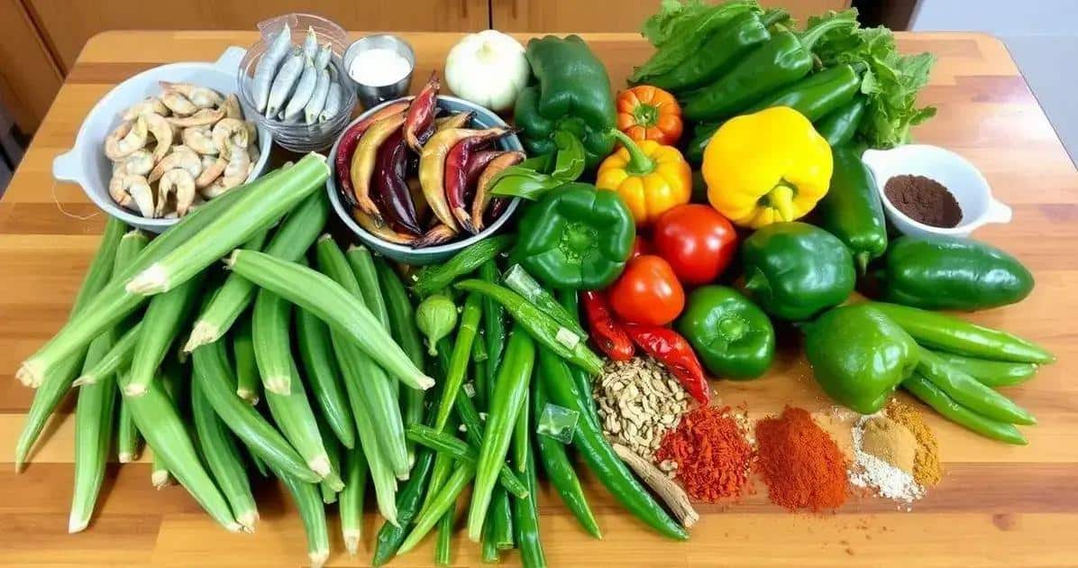 Ingredientes do Caruru