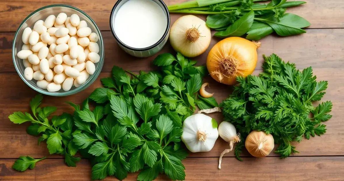 Ingredientes do Feijão com Coco