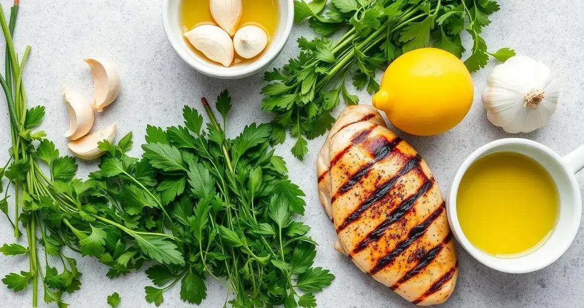 Ingredientes do Filé de Frango Grelhado
