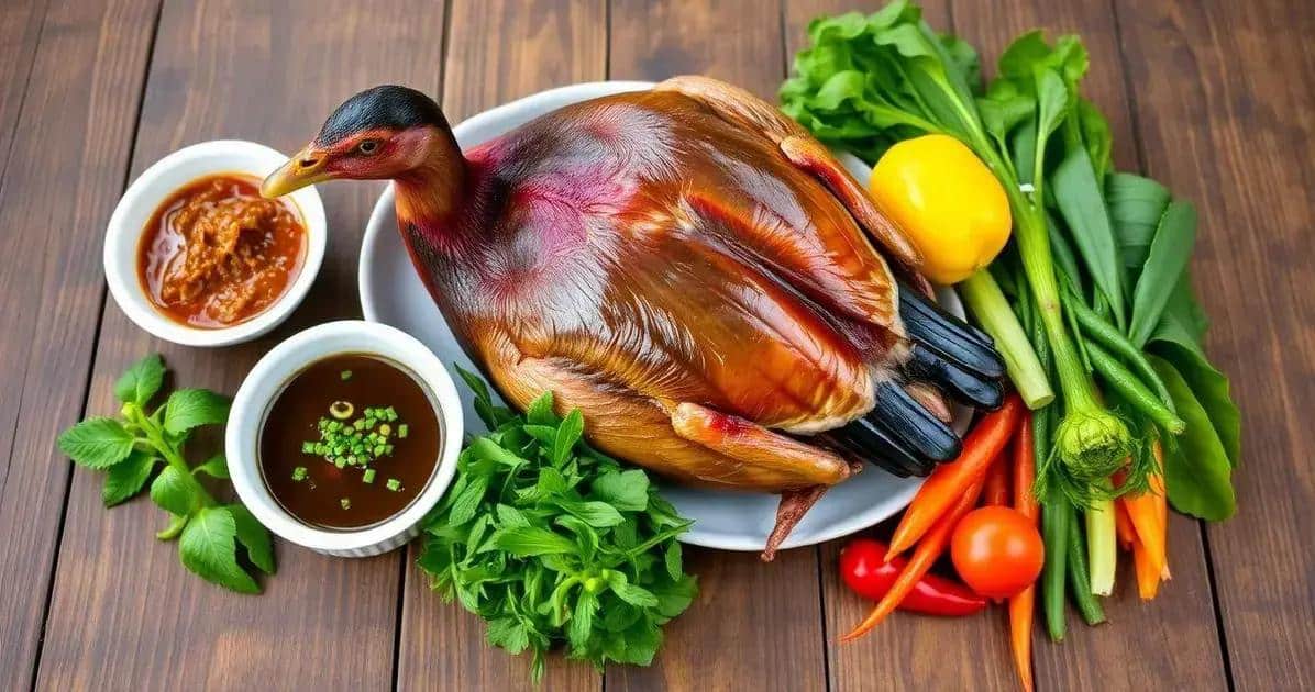 Ingredientes do Pato no Tucupi
