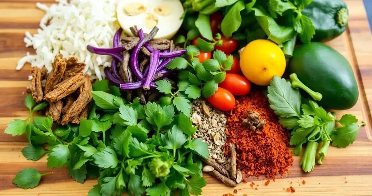 Ingredientes do Sarapatel de Tartaruga