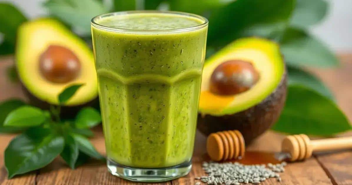 Ingredientes do Smoothie de Abacate Saudável