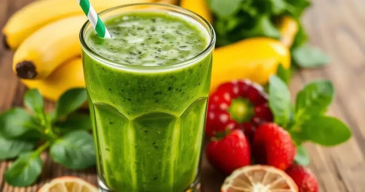 Ingredientes do Smoothie Verde Fácil