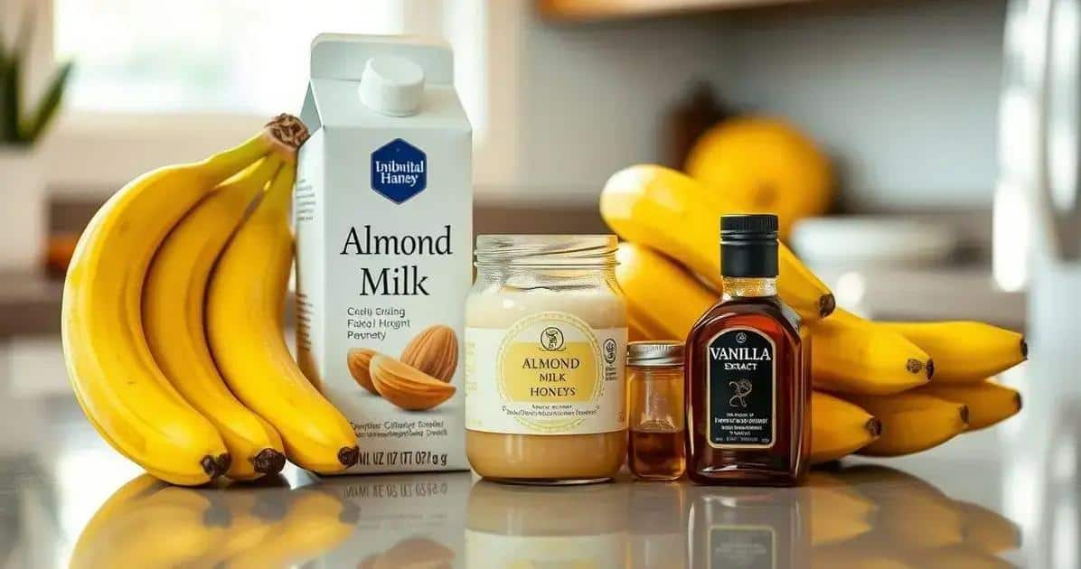 Ingredientes do Sorvete de Banana Instantâneo