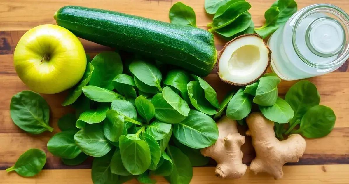 Ingredientes do Suco Detox Refrescante