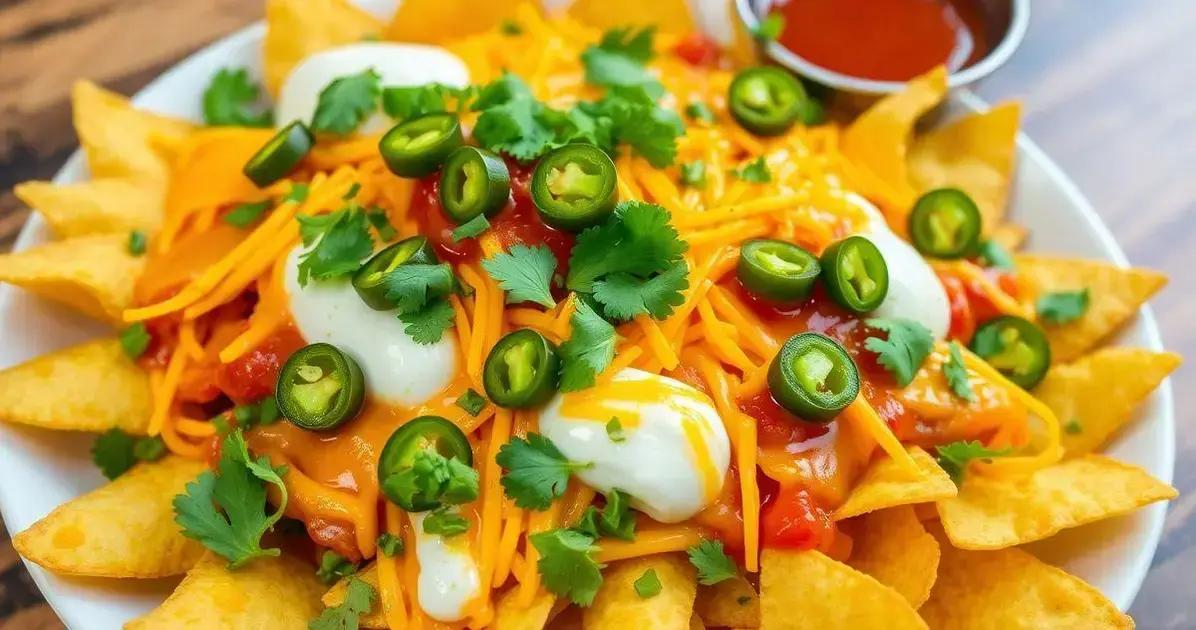 Ingredientes dos Nachos Clássicos