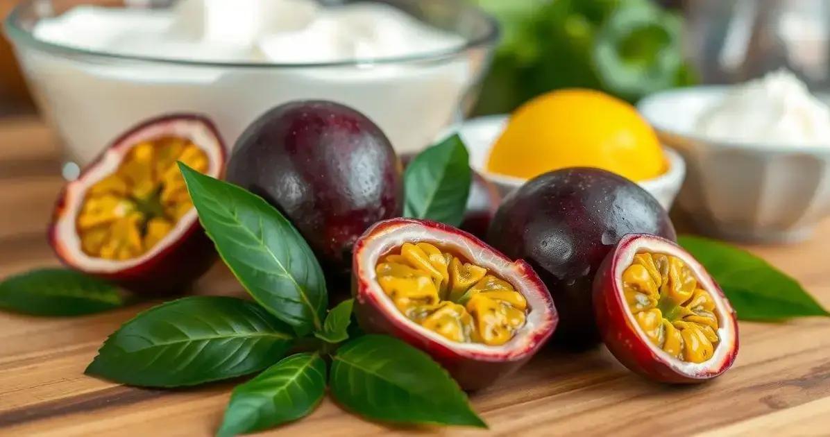 Ingredientes para a Mousse de Maracujá