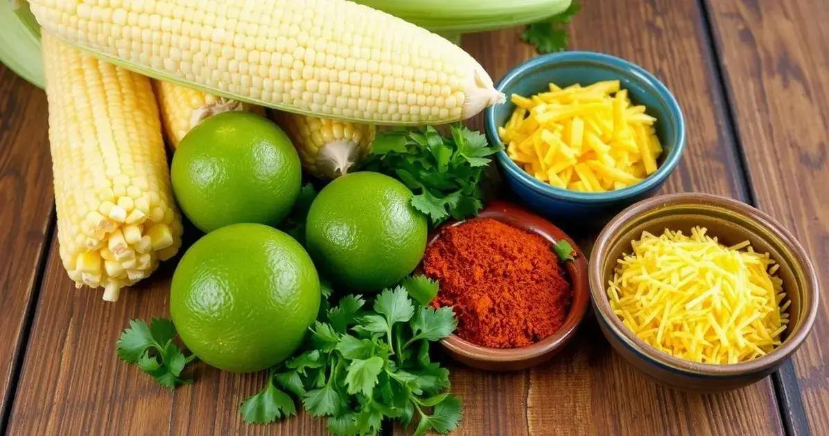 Ingredientes para Esquites
