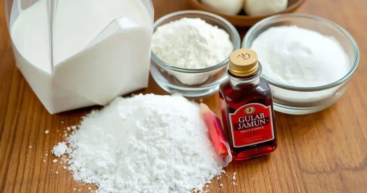 Ingredientes para Gulab Jamun
