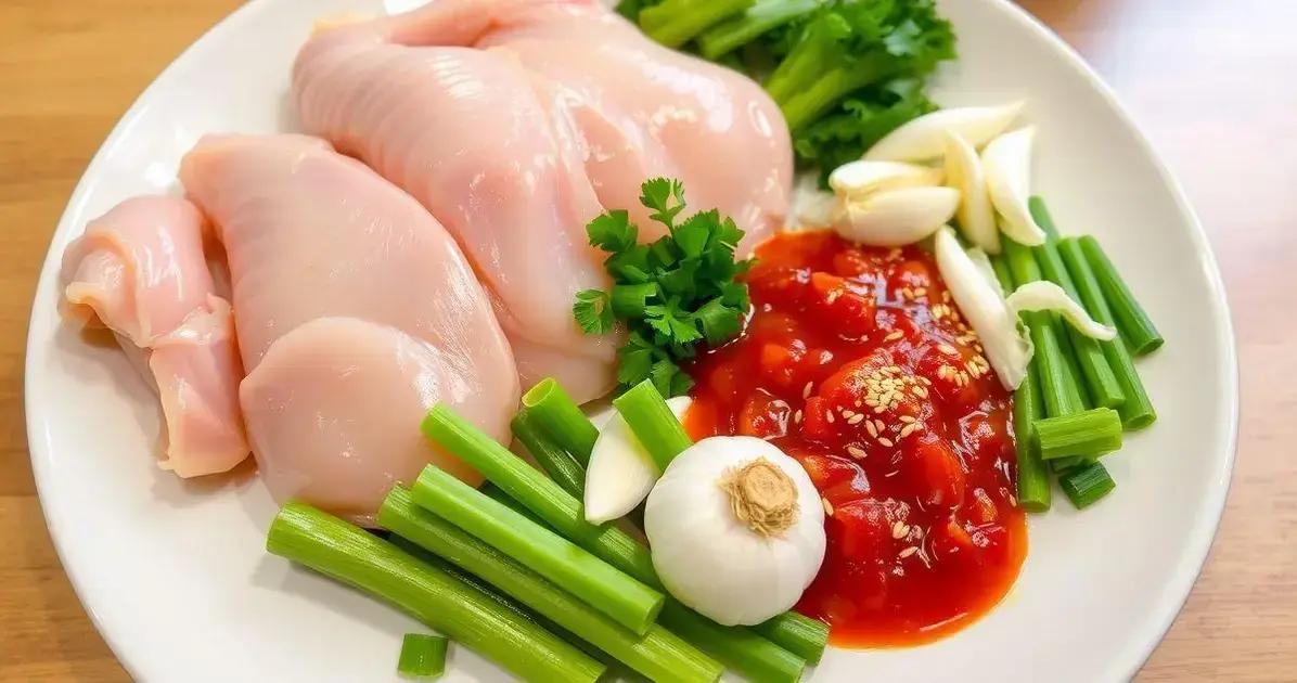Ingredientes para Yangnyeom Chicken