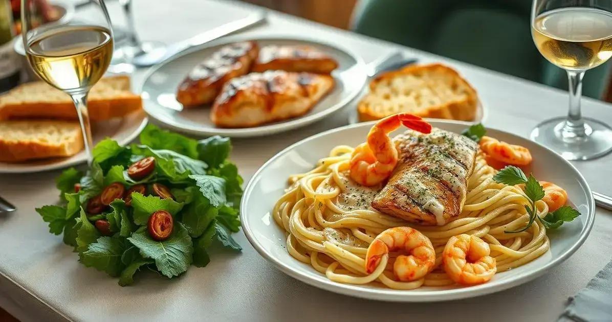 Melhores combinações com Fettuccine Alfredo