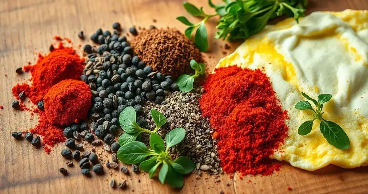 Melhores Temperos para Omelete de Claras