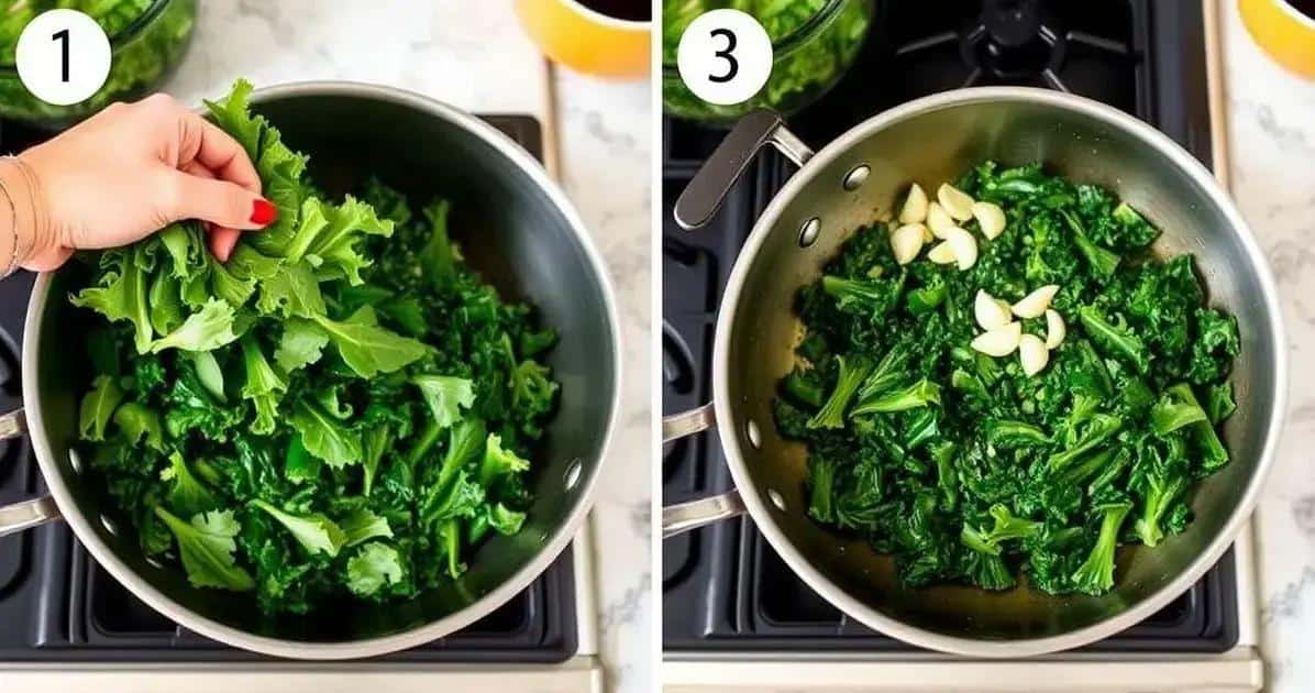 Método de Preparação da Couve Refogada