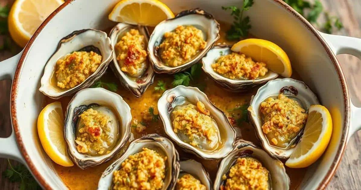Método de Preparação das Ostras Gratinadas