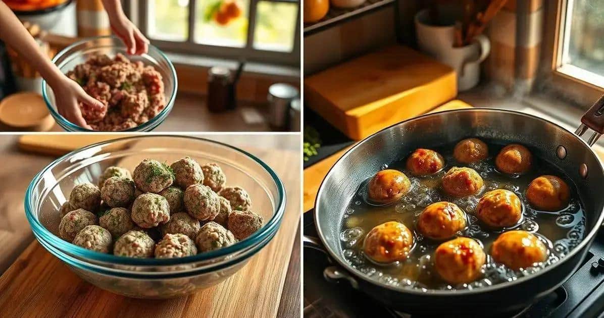 Método de Preparação do Bolinho de Carne