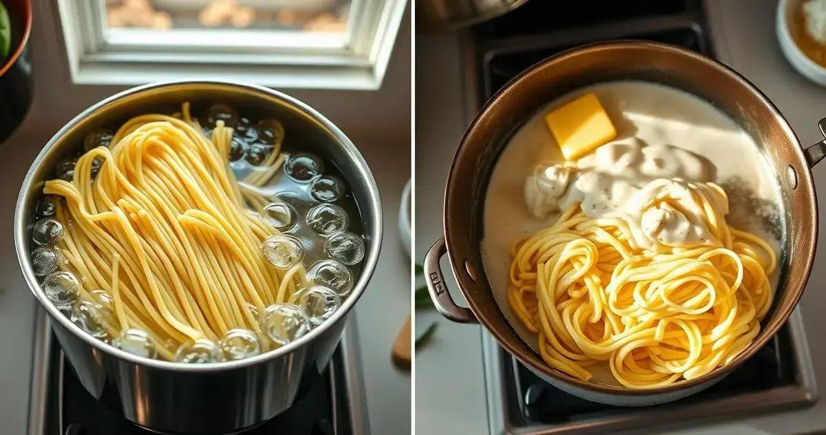 Método de Preparação do Fettuccine Alfredo