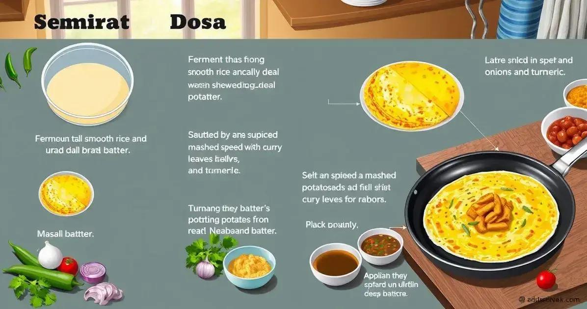 Método de Preparação do Masala Dosa