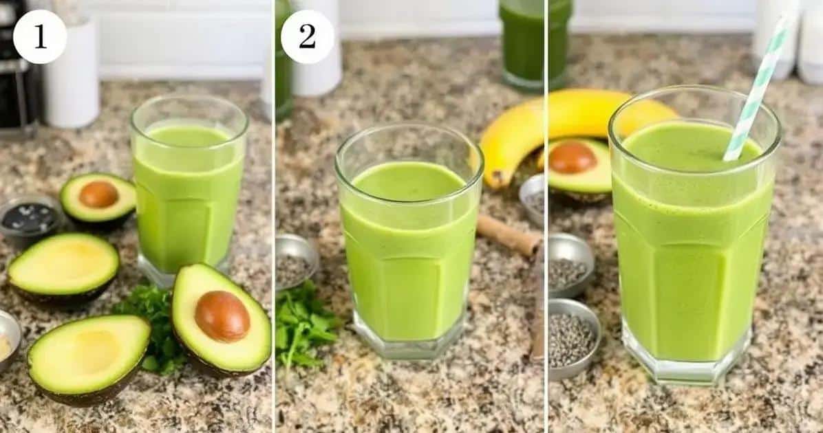 Método de Preparação do Smoothie de Abacate