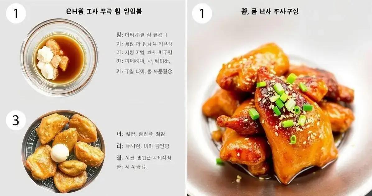 Método de Preparação para Yangnyeom Chicken
