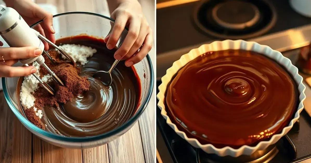 Método de Preparo do Bolo de Chocolate Molhadinho