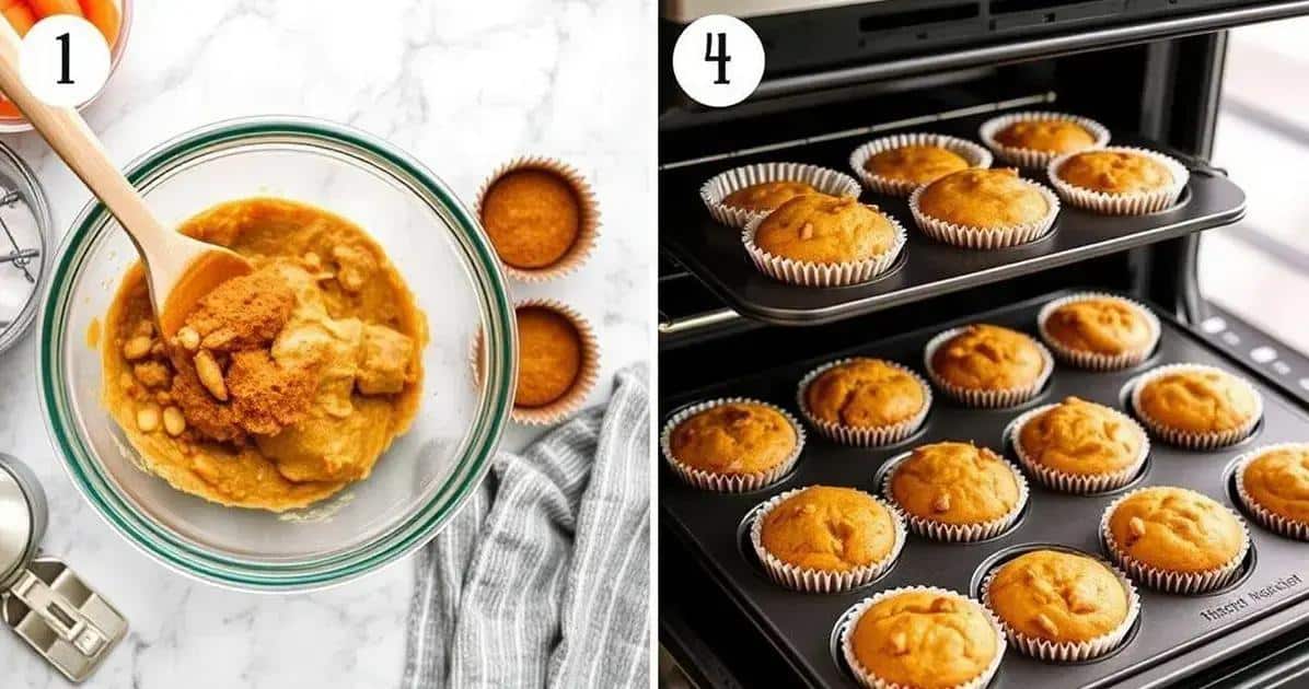 Método de Preparo do Muffin de Cenoura
