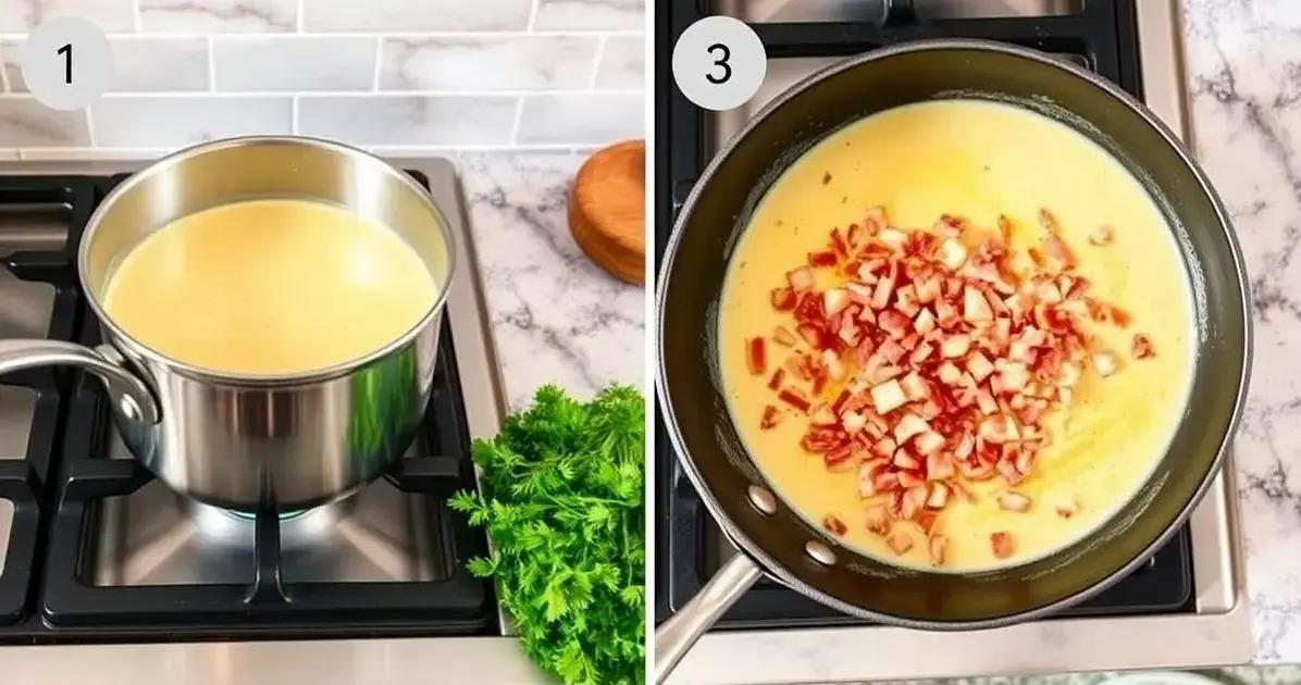 Modo de Preparo do Creme de Batata com Bacon