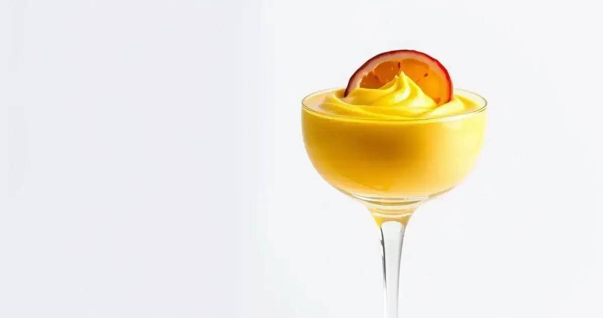 Mousse de Maracujá Cremoso - Mousse “Tentações Tropicais”