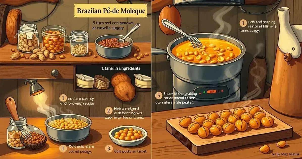 Preparando o Pé-de-Moleque com Amendoim Torrado