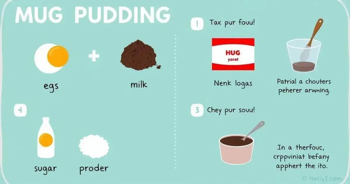 Receita de Pudim de Caneca Simples em 5 Minutos