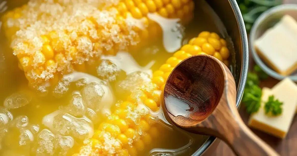 Receita do Milho Verde Cozido