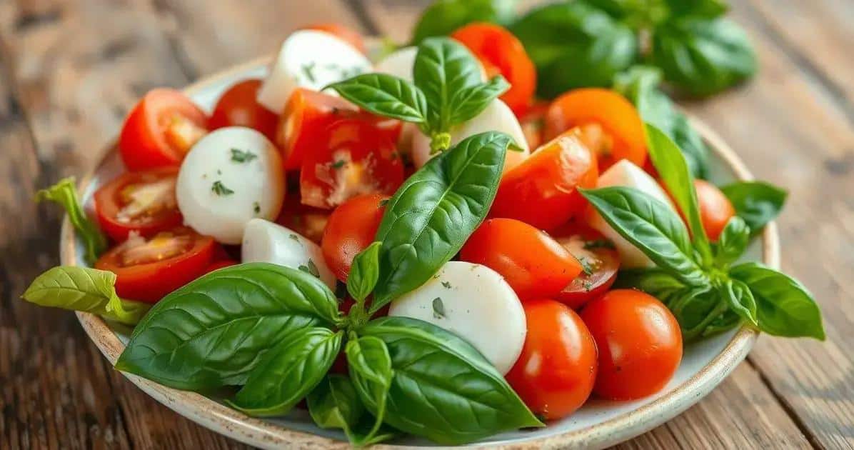 Salada Caprese Fácil: Aprenda a fazer esta deliciosa e refrescante receita
