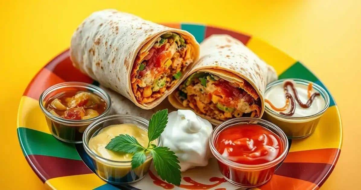 Servindo e decorando seus Burritos