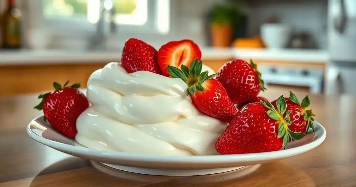 Sobremesa de Leite Ninho com Morango Moça Gelada “Amor Perfeito”