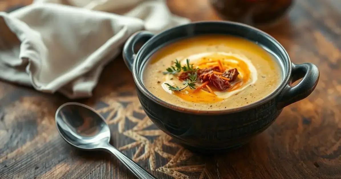 Sopa cremosa em minutos: Aprenda a fazer uma receita deliciosa e rápida