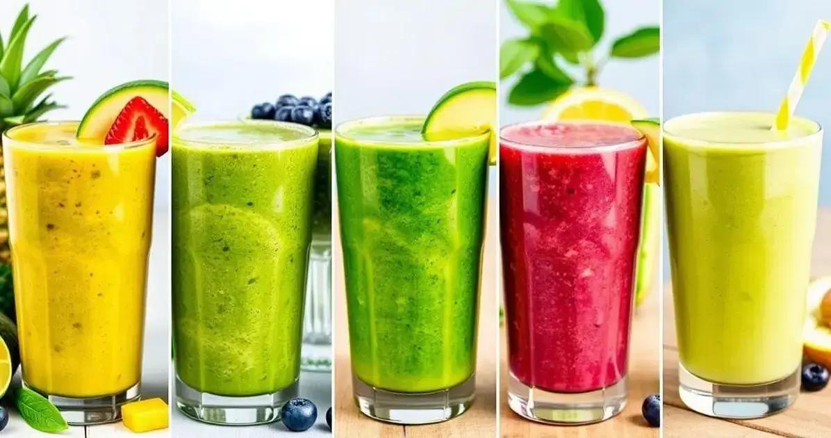 Variações de Receita de Smoothie Verde
