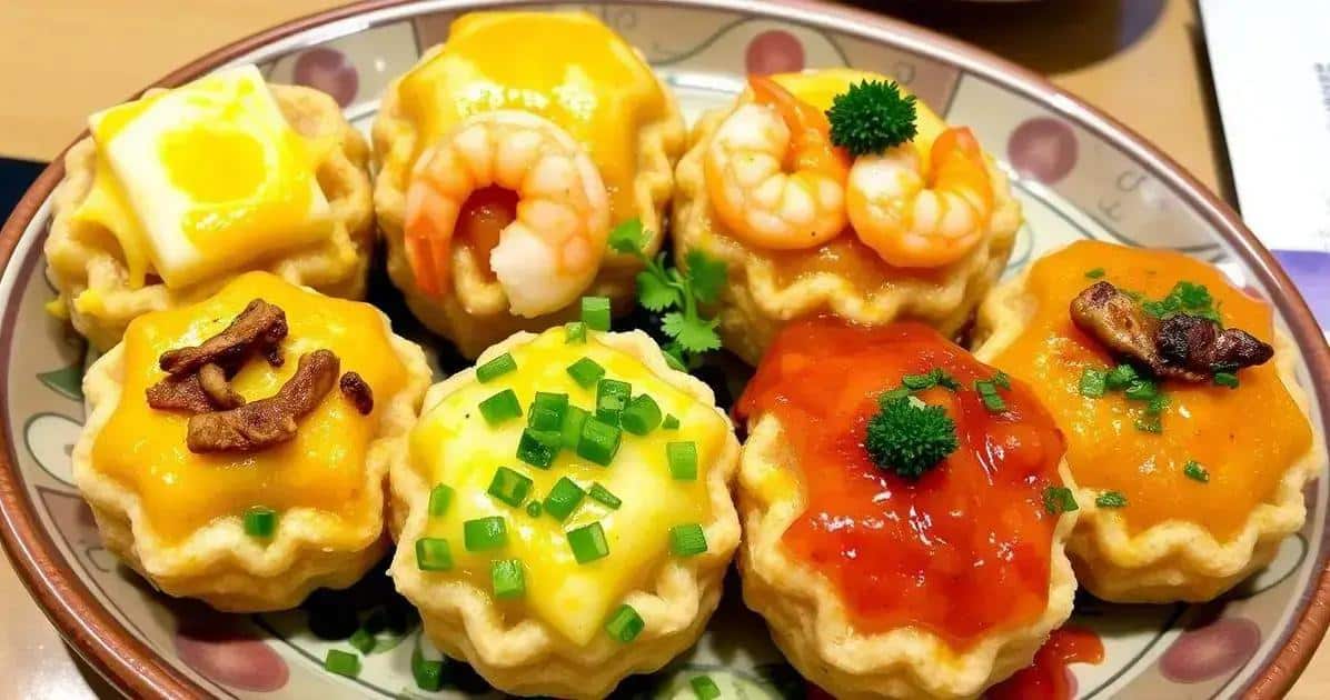 Variações de Takoyaki