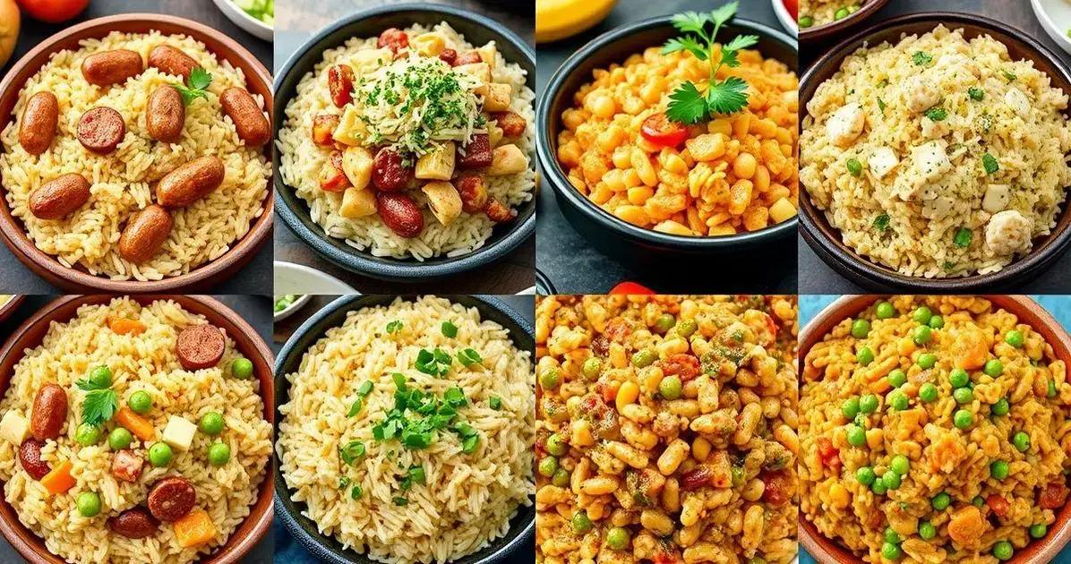 Variações do Arroz Carreteiro